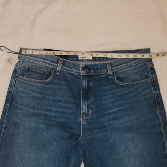 ASKK NY Cool Cat straight leg mid rise jeans NWT size 34 non-stretch Flashback - Picture 12 of 14